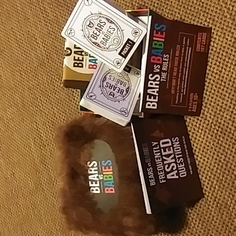 New in box bear vs babies card game.